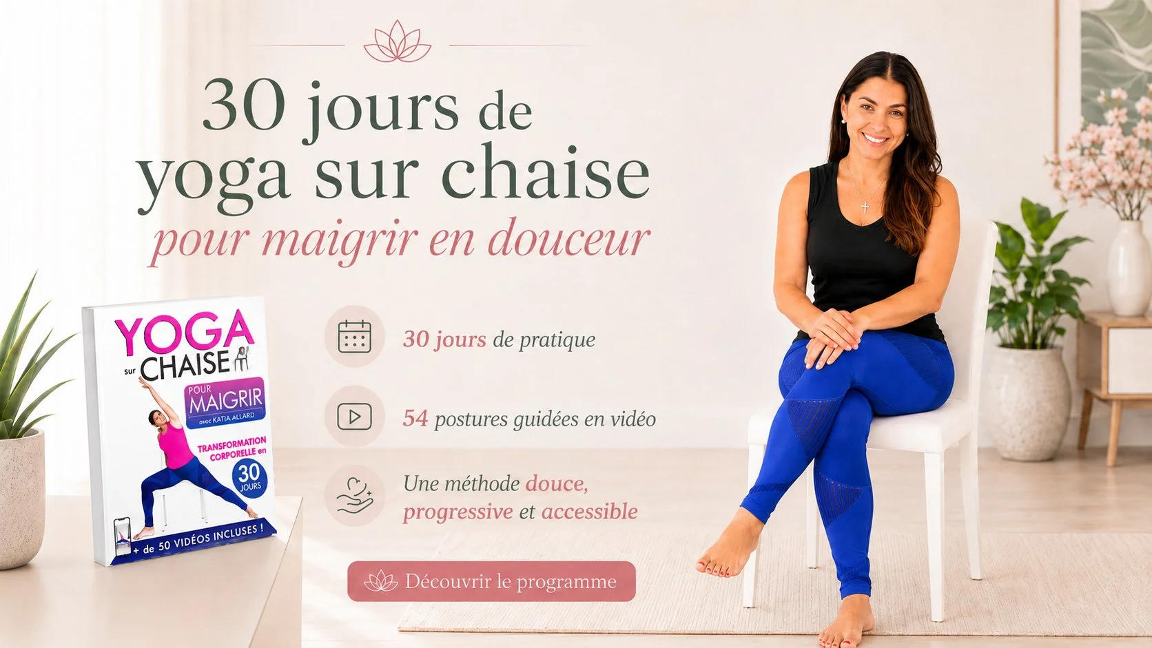 30 jours de yoga sur chaise pour maigrir en douceur - découvrir le programme