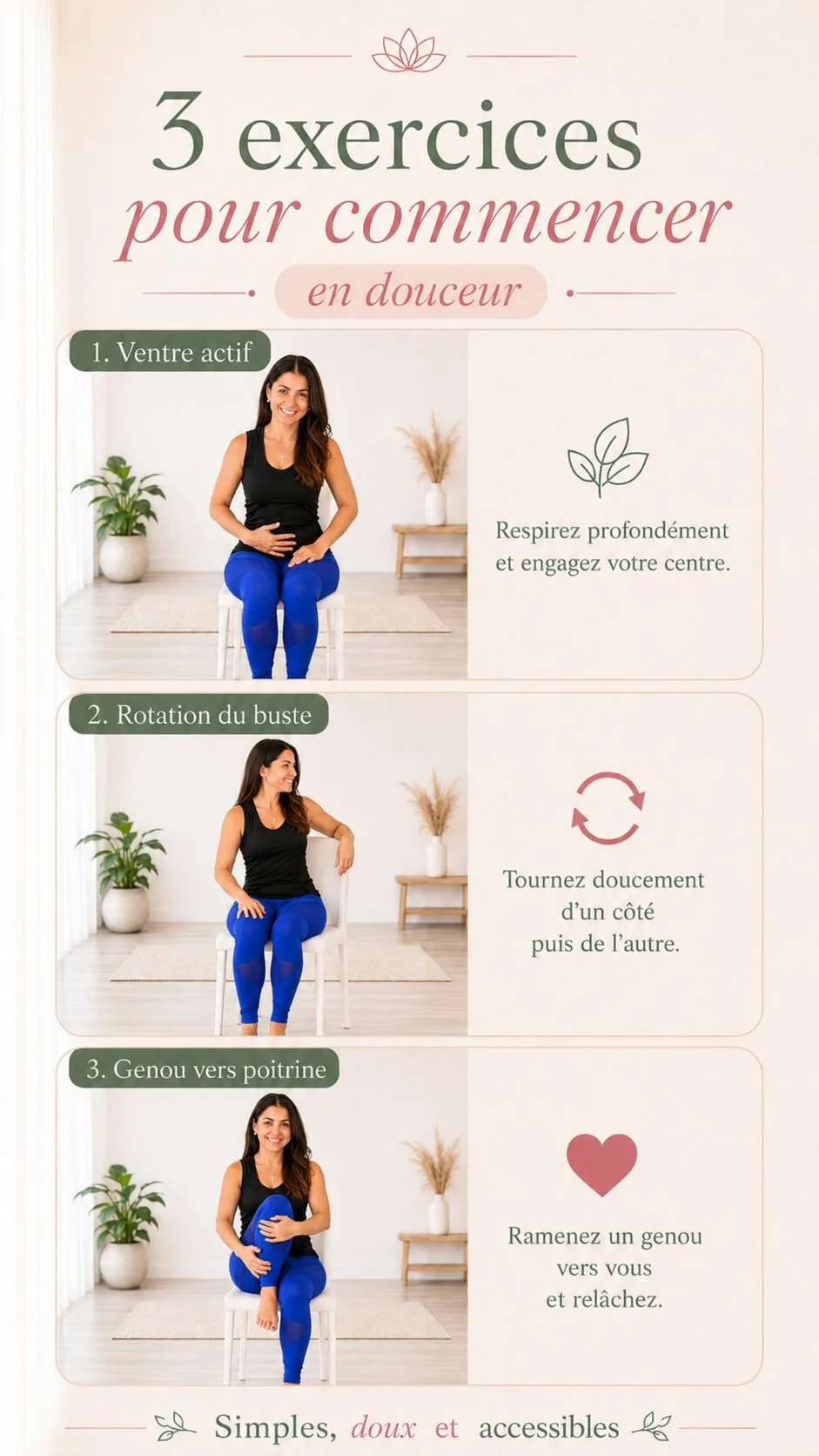 3 exercices de yoga sur chaise pour maigrir en douceur
