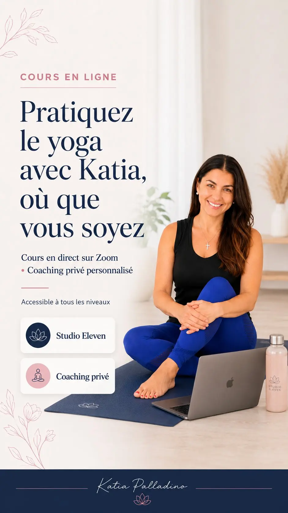 Cours de yoga en ligne avec Katia Palladino