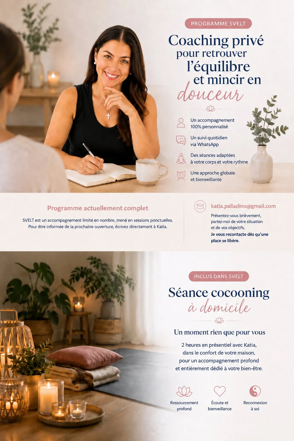 Programme SVELT - Coaching privé pour retrouver l'équilibre et mincir en douceur